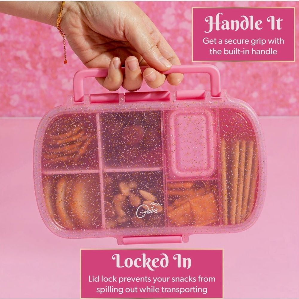 Pink glitter snack Box - Picture 4 of 16